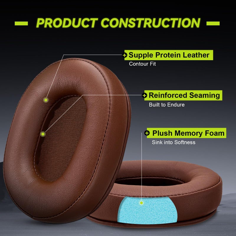 Aurivor Replacement Ear Pads Cushions for Audio-Technica ATH MSR-7, Headset Earpads Covers for M50X M40X M30X M20X, HyperX Cloud, SteelSeries Arctis 1 3 5 7 9 9X Pro Prime, Stealth 600, and More - Image 4